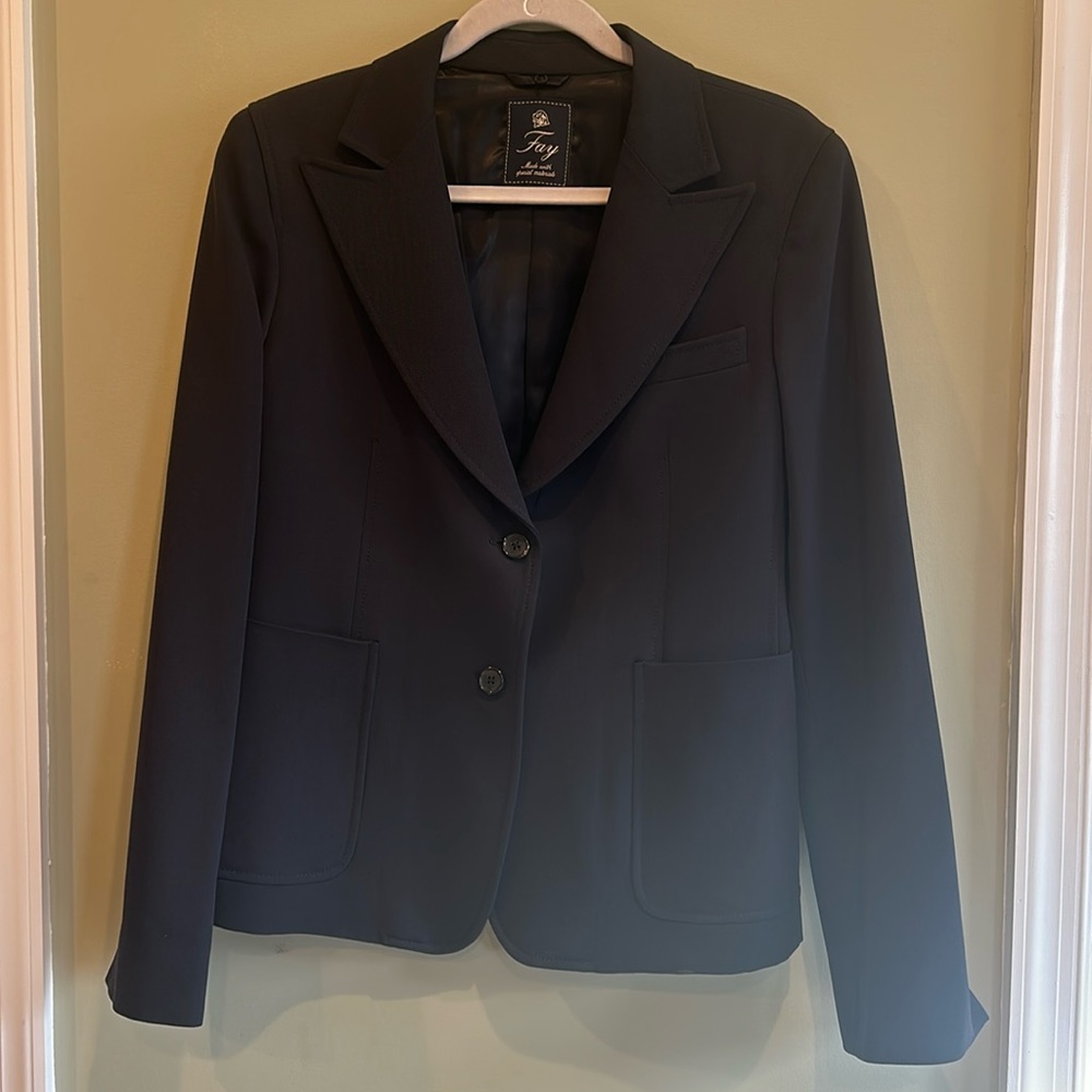 Fay navy blazer jacket